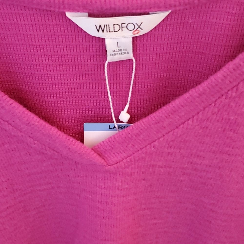 Wildfox Haley Brushed Top Size Large Elderberry — image 4 of 8